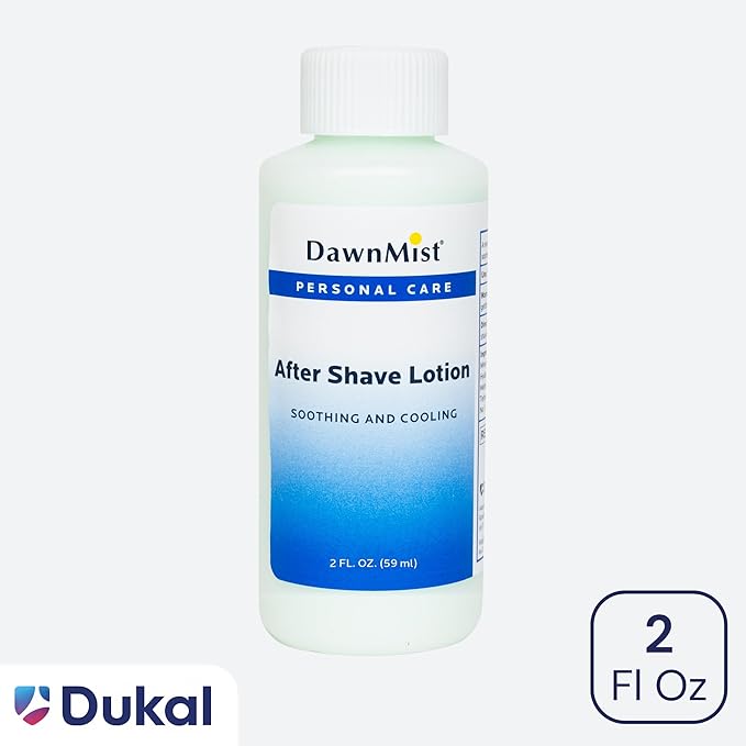 DawnMist Dukal Aftershave Lotion – 2 oz (Pack of 2) | Lightweight, Non-Oily Formula | Soothes & Hydrates Post-Shave | Ideal for Sensitive Skin