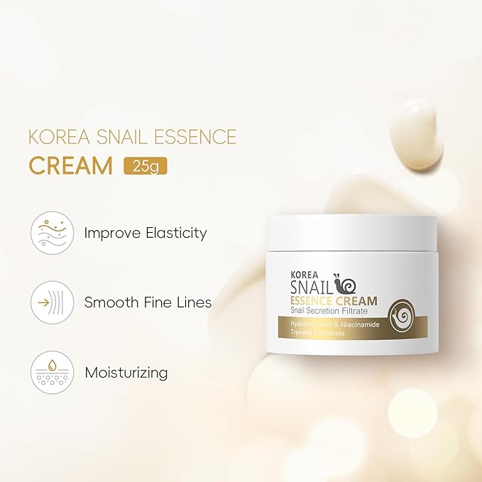 AKARY Snail Essence Face Cream Moisturizing Acne Scar Removal Cream, Soften, Improve Nourishing Collagen Essence Korean Face Moisturizer for Damaged Skin, Day & Night Repairing