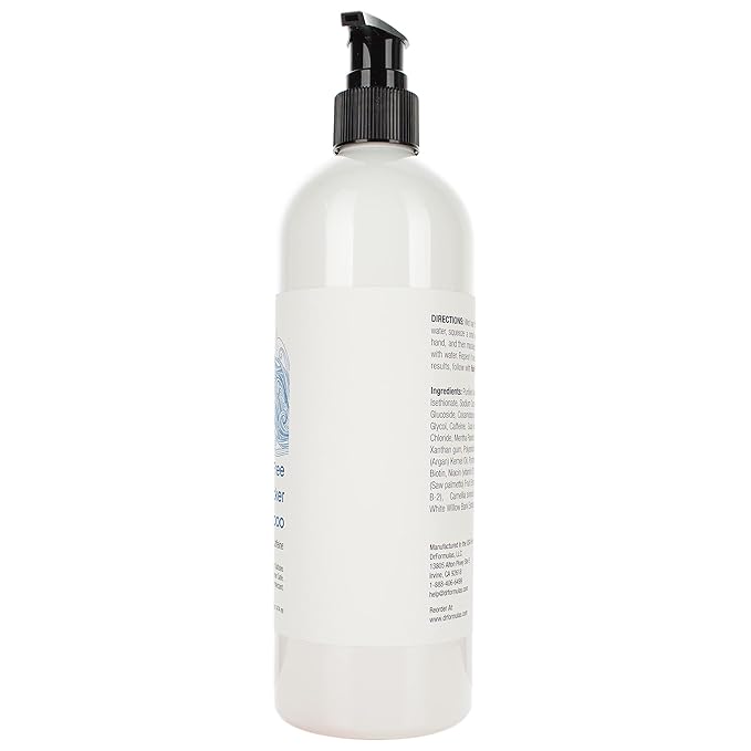 DrFormulas HairOmega DHT Blocker Shampoo Sulfate Free Shampoo - with Moroccan Argan Oil, Tea Tree Oil, Caffeine, Biotin for Hair Growth, 16 oz