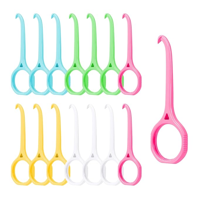 15PCS Aligner Removal Tool - Removal Aligner Tooth Hook for Invisible Braces - 5 Colors Retainer Kit - Braces Care Kit