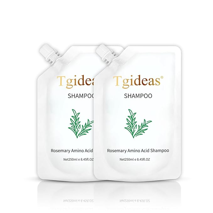 Tgideas Rosemary Biotin Amino Acid Shampoo, Hair Growth Shampoo for Women and Men, Thinning Hair Loss Natural 8.45 fl oz, Two-Pieces