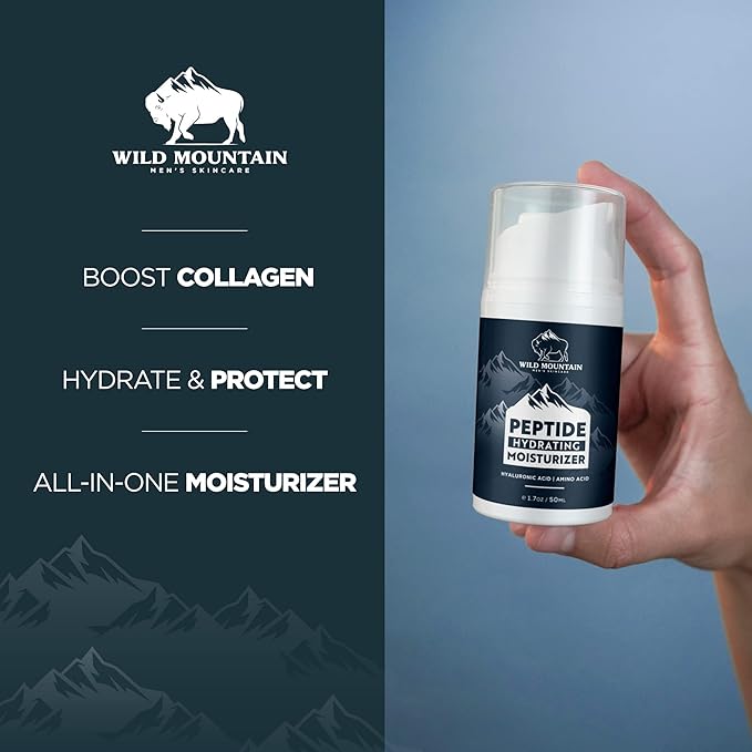 Peptide Moisturizer for Men - Mens Face Moisturizer - Face Moisturizer for Men - Mens Moisturizer - Mens Facial Moisturizer - Mens Face Lotion - Facial Moisturizer for Men