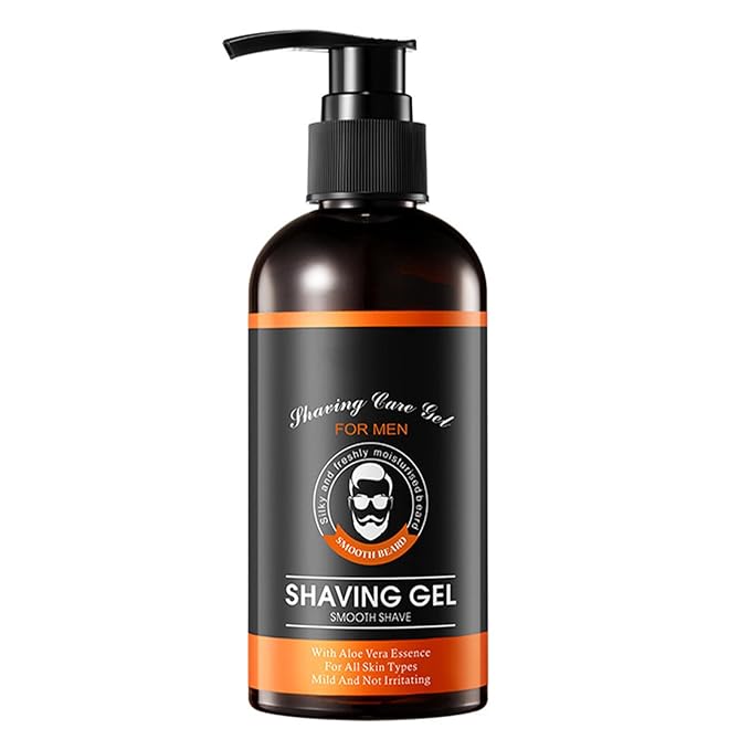 Alvivi Shaving Gel Cream for Men, 210ml – Moisturizes During Shave, Soothes Skin with Refreshing Post-Shave Hydration Black One Size