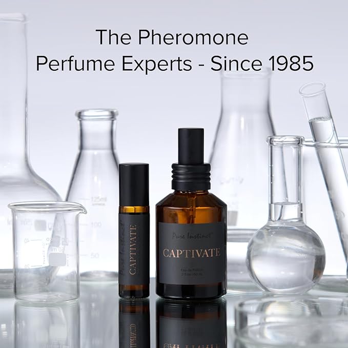Pure Instinct CAPTIVATE The Original Pheromone Infused Essential Oil Perfume Cologne - Men's Collection - TSA Ready (Spray Bottle 2 Fl. Oz./60mL)