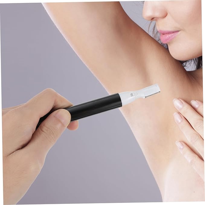 1 Set Eyebrow Trimmer Lint Remover Shaver Portable Hair Removal Devices Mini Facial Hair Remover Face Hair Remover Hair Removal Cream Reusable Face Razor Black Aluminum Tube