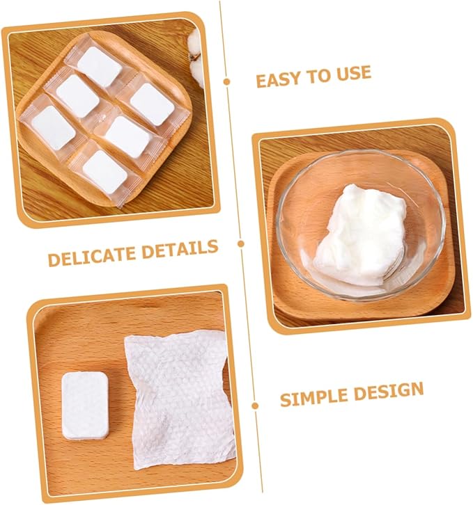 1Pack Compressed Makeup Remover Pads Non Woven Facial Cleansing Pads for Daily Use Travel Business Trips Thickened Design for Gentle Touch