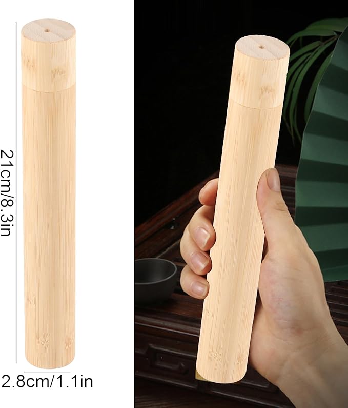 Walfront Toothbrush Travel Case Travel Toothbrush Holder Portable Tubular Toothbrush Protect Box Holder Storage Carry Case Reusable Container Holder