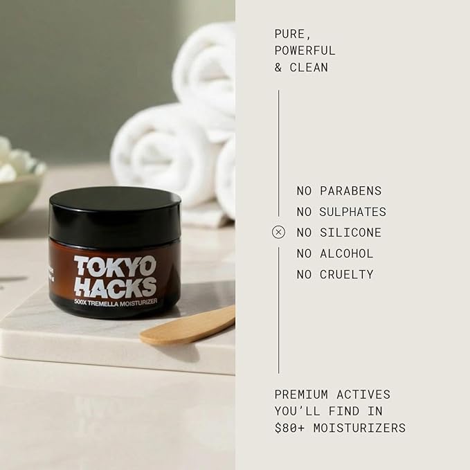 500X Tremella Face Moisturizer, Hydrating Gel Cream for Dry/Sensitive Skin, Plumping + Smoothing for All Ages