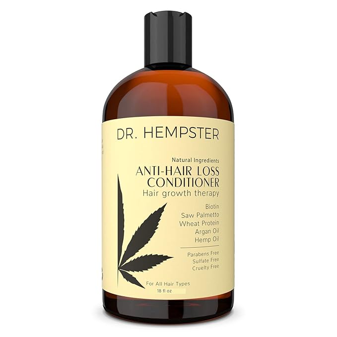 Women's and Men's Hair Growth Conditioner - Biotin and Hemp Anti Hair Loss Treatment for Thinning Hair - Natural and Organic Thickening and Volumizing Ingredients - No Parabens or Sulphates