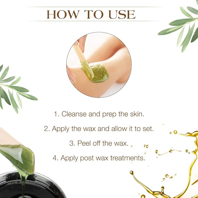 GiGi Olive Oil Flex Soft Wax Hair Removal - Nourishing & Flexible Wax for Smooth Skin, 13oz
