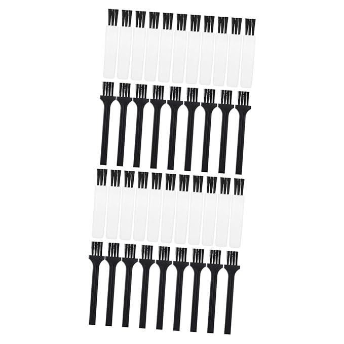 Angoily 60pcs Razor Cleaner Mini Cleaning Brush Barber Blade Cleaning Brush Shaver Cleaner Multipurpose