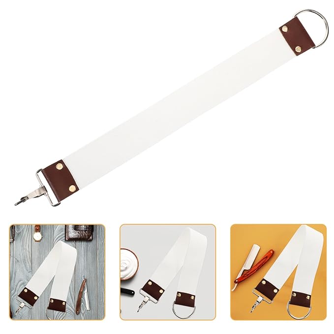 VALICLUD Canvas Sharpening Strop Double Layer Barber Shaving Strap for Straight Lightweight Design for Home and Maintains Sharpness and Comfort