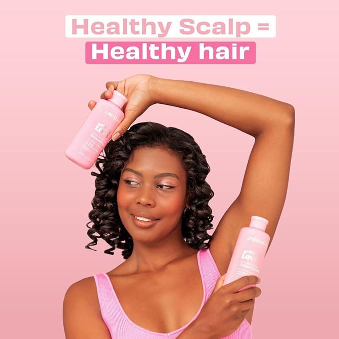 Lee Stafford Sensitive Exfoliating Shampoo | Scalp Love - Anti-Breakage Gentle Cleanser for Sensitive Skin, Promotes Hair Growth & Strength, Removes Buildup, Dirt & Dandruff, 16.9 Fl Oz