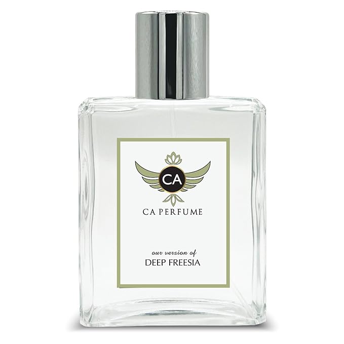 CA Perfume Impression of Deep Freesia for Women Eau De Parfum Floral Scent Long Lasting Perfumes for Women Signature Scent for Day and Night Wear 3.4 Fl Oz 100ml