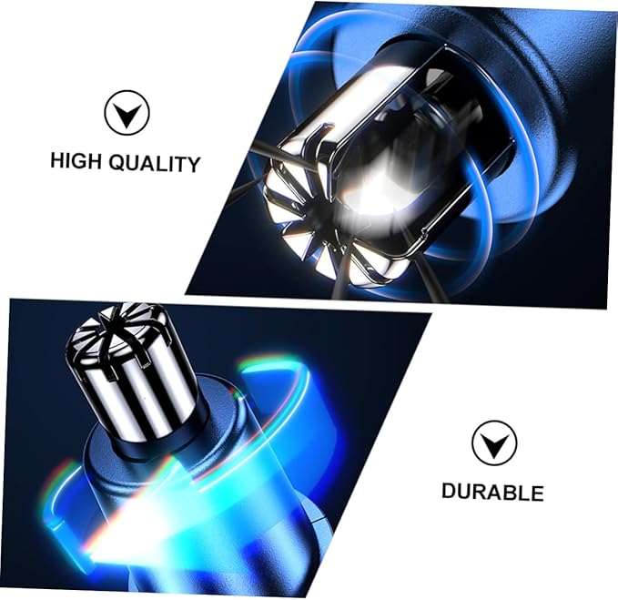 FRCOLOR 3sets Electric Nasal Hair Clipper Rotary Design for Easy Grooming Dual Function Nose Hair Trimmer and Beard Clipper Compact and Portable for Men