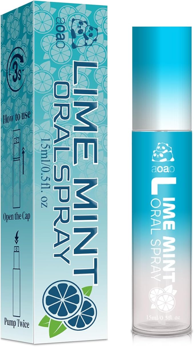 Lemon Fresh Oral Spray for Adults, Sugar-Free, Instant Burst of Freshness, Quick Dry Mouth Relief & Fights Bad Breath, Compact Portable Mouth Spray for Travel & Daily Use, 15ml/0.5 fl.oz (1 Pack)