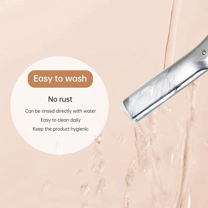Facial Razor Replacement Blades Be suitable for Twee zerman Stainless steel blade.Pack of 5(No handle included)