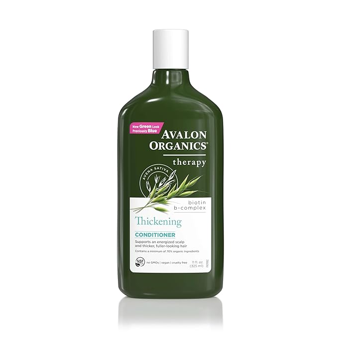Avalon Organics All Natural Biotin B-Complex Therapy Conditioner, 11 Fl Oz