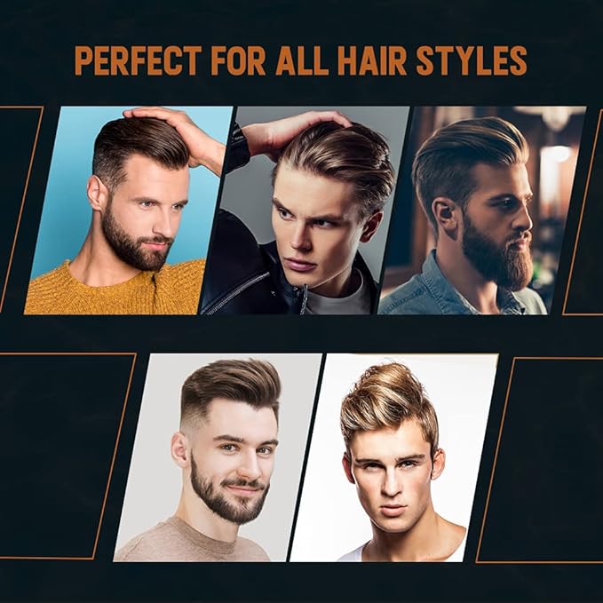 Woody's Hair Clay Pomade for Men - Matte Finish, Medium Hold, Water-Soluble Styling Gel for Men’s Hair - Strong Hold Pomade for Textured Looks, 3.4 oz