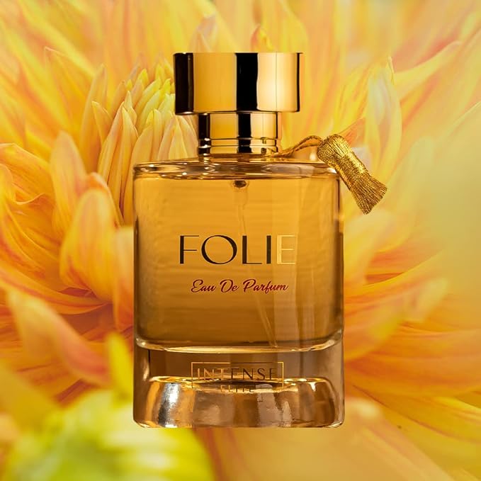 INTENSE ELITE Folie Eau De Parfum for Women 100ML (3.4Oz) Arabian Perfumes for women With Saffron & Red Fruits Notes Long Lasting Perfume for Women