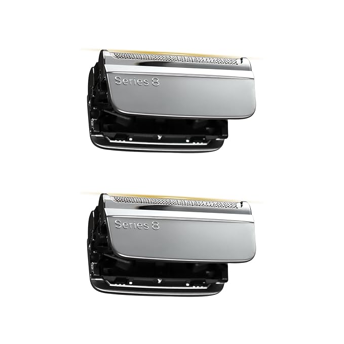 2 Pack Series 8 Wet and Dry Replacement Heads for all S8 Razors, 83M Shaver Head With Smooth and Close Shaving, No Pulliing.