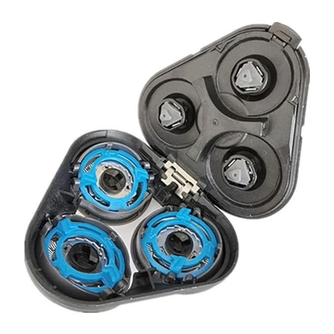 SH50 Replacement Heads Whole Head Part Compatible with Phillip Shaver Series 5000 (S5xxx), S5xxx, PT8xx, PT7xx, 3 Count SH50 Replacement Blades for Series 5000 Razors