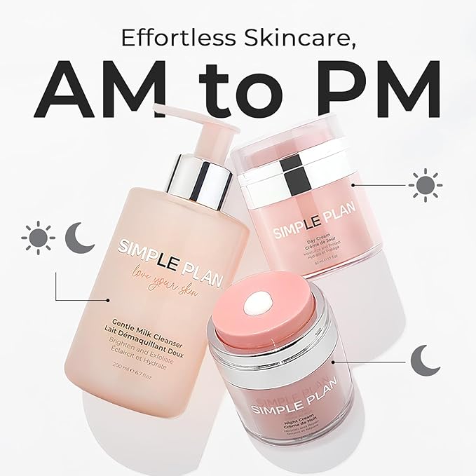 SIMPLE PLAN Advanced Moisturizing Day Cream – Hydrating Face Moisturizer with Hyaluronic Acid & Ceramides, Fragrance-free Facial Moisturizer for Women & Men, Daily Moisturizer for Sensitive Skin 50 ML
