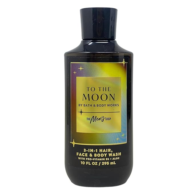 Bath and Body Works To The Moon For Men 3-in-1 Hair, Face & Body Wash 10 oz - Full Size (To The Moon)