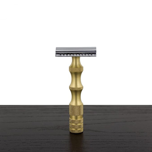 West Coast Shaving Vintage Collection Razor 84BR, Brass (WCS Opened)
