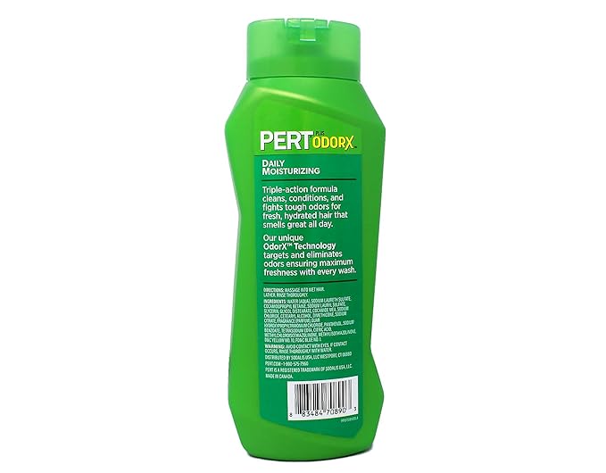 PERT 2 in 1 Complete Clean Shampoo and Conditioner - Mens Shampoo for Daily Use - Hair Conditioner for Men - Removes Dirt, Oil, and Build Up - 4 pc