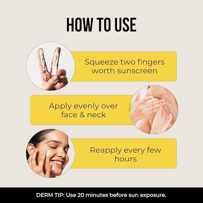 Dr. Sheth's Ceramide & Vitamin C Oil-Free Sunscreen SPF 50+ PA++++ | Non Greasy | For Oily Skin | For Men & Women | 50 g