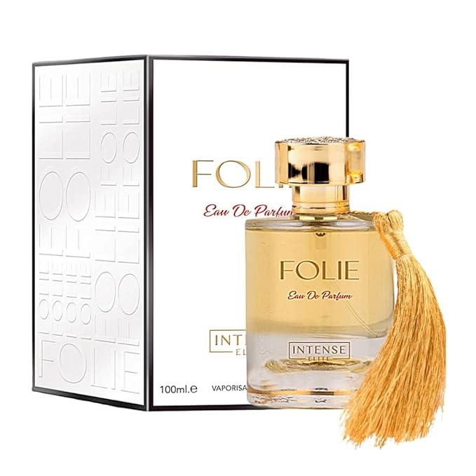 INTENSE ELITE Folie Eau De Parfum for Women 100ML (3.4Oz) Arabian Perfumes for women With Saffron & Red Fruits Notes Long Lasting Perfume for Women