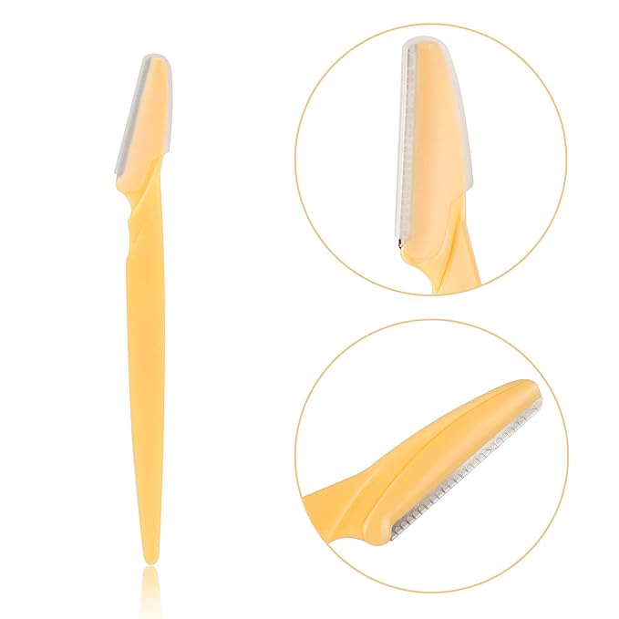 30 Pieces Eyebrow Razor Shaper Trimmer Shaver Facial Razor with Precision Cover for Women and Men