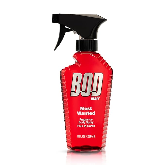 BOD man Fragrance Body Sprays, Dark Ice 8 Fluid Ounce and Most Wanted 8 Fluid Ounce