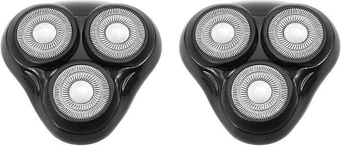 2PACK（Black） Universal Rotary Replacement Shaver Head,Compatible with Remington Shaver Series,for R3,R4,R5,R6,R7,R8,SP-3141 and SP-5161 Foils/Blades