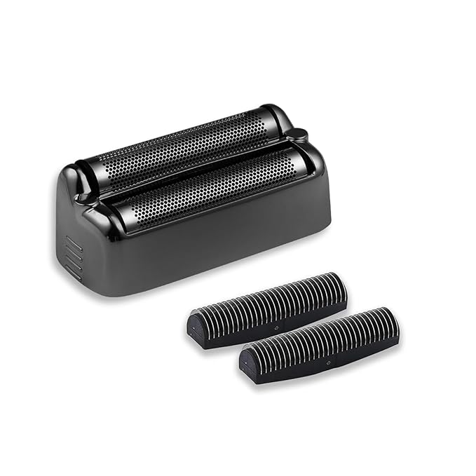 Shaver Replacement Foil and Cutter，Compatible with BaBylissPRO FXONE BlackFX Double Foil Stick Shaver，Black