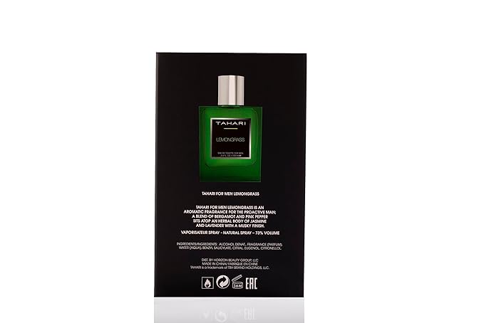 TAHARI Lemongrass Eau de Toilette For Men 3.4 oz. / 100 mL