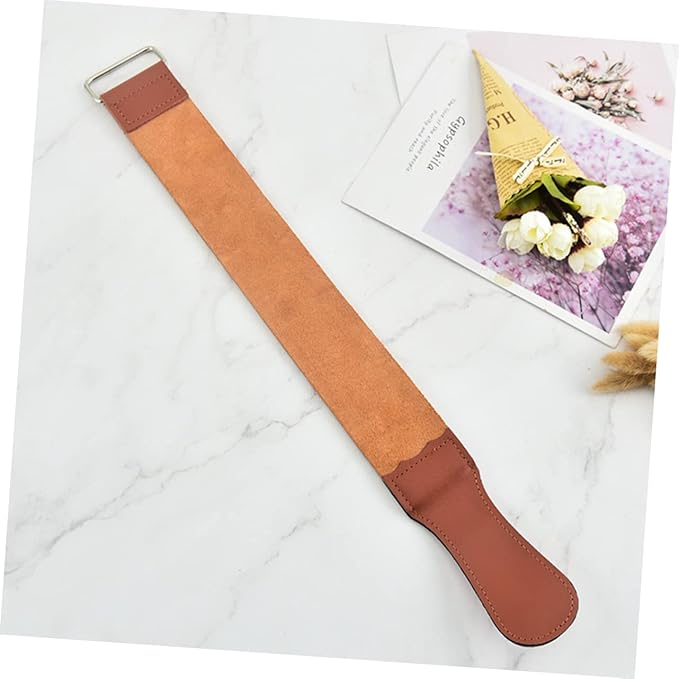 Manual Shaver Strop for Professional Razor Sharpening Double-sided Sharpening Strap for Barbers Leather Razor Strop for Home Salon Grooming