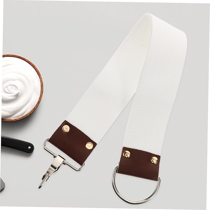 Canvas Sharpening Strop Double Layer Design for Straight Reduces Shaving Discomfort Maintains Blade Sharpness for Barbers and Home Use