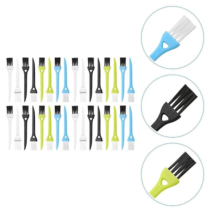 Generic 36pcs Electric Razor Cleaning Brush Set Small Detail Shaver Cleaning Tool for Men's Electric Shavers with Colorful Handles and Soft Bristles for Precise Grooming Maintenance