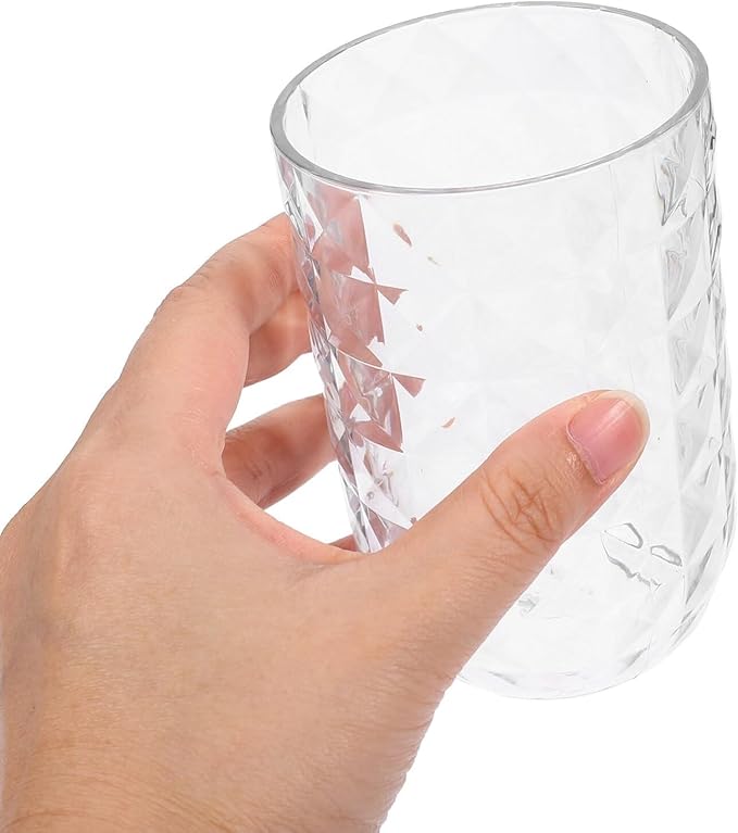 Travel Toothbrush Holder Large Travel Toothbrush Cup, Clear and Bright, Comfortable to Hold, Travel Toothpaste Container for Business Trip School Camping Bathroom(Clear)