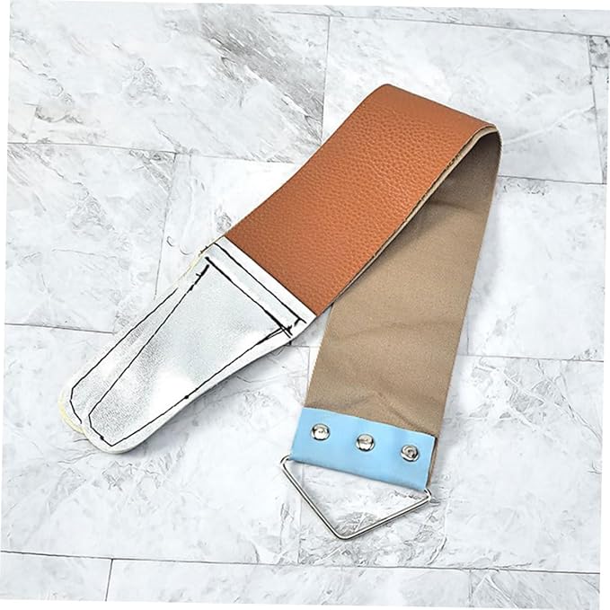 FRCOLOR 2pcs Double-sided Sharpening Strap Tools Home Use Shaver Sharpening Tool Razor Protector Random Color