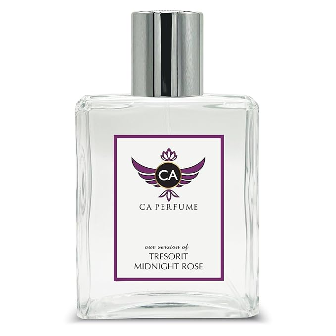 CA Perfume Impression of Three Midnight Rose For Women Floral Woody Fragrance Long Lasting Womens Perfume Eau De Parfum 3.4 Fl Oz 100ml