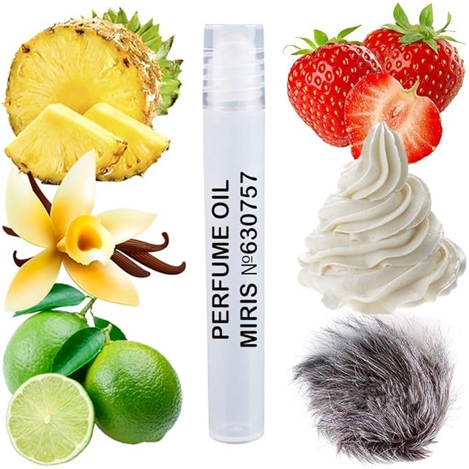 MIRIS No. 630757, Inspired by Dirty Pineapple, Long-Lasting Unisex Perfume Oil for Women & Men Roll-On, Rollerball 0.34 Fl Oz / 10 ml