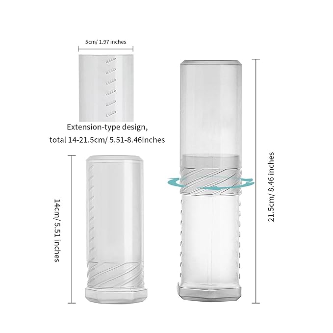 Shaving Brush Travel Case Tube Gift Convenient Beard Brush Container Shave Brush Holder Stand for Festival Boyfriend