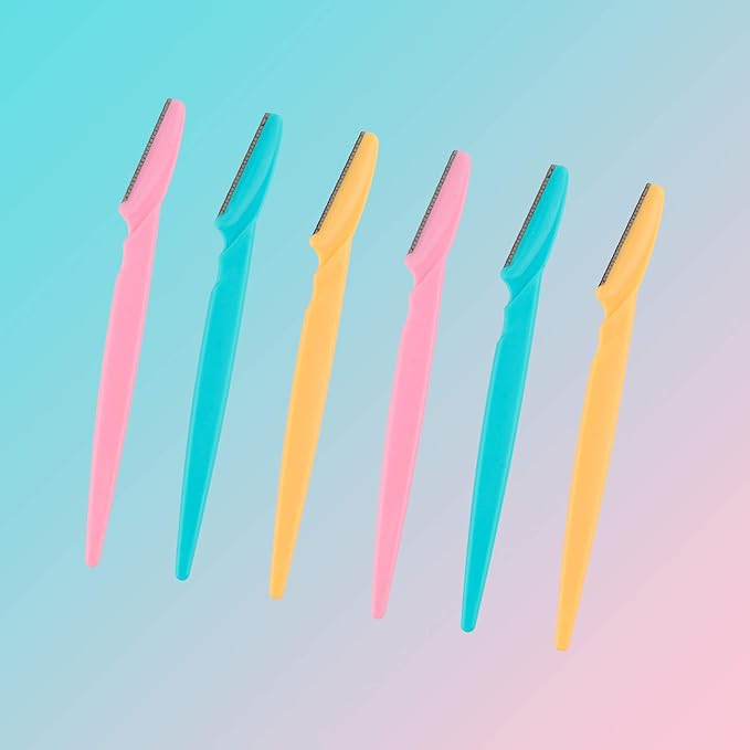 Eyebrow Razor 62 Pcs Multipurpose Exfoliating Dermaplaning Tool Trimming and Shaving Grooming for Face and Eyebrow Shaper for Women and Man Mooerca
