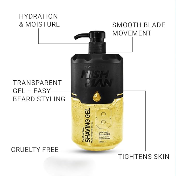 Nishman Fresh Active Shaving Gel 8 GOLD ONE