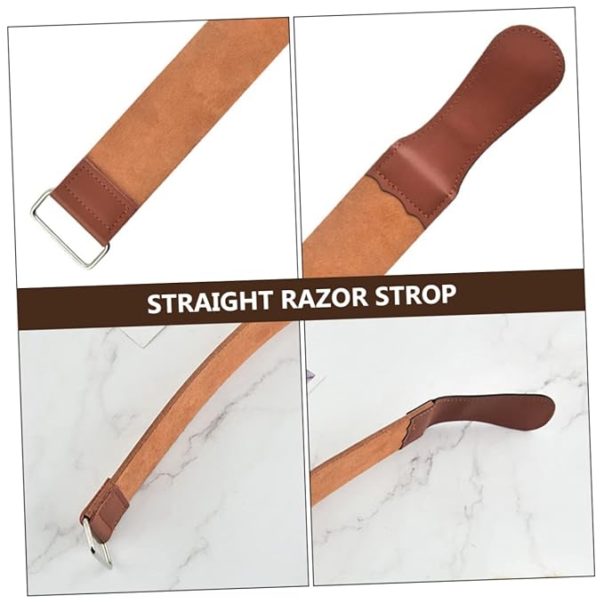 Convenient Straight Razor Strop Sharpening Tool Double-sided Sharpening Belt for Knife Razor Blade Sharpener
