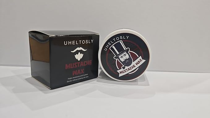 Natural Mustache Wax for Men Strong Hold Styling Balm Organic Conditioning Formula All Day Shaping No Grease No Flaking