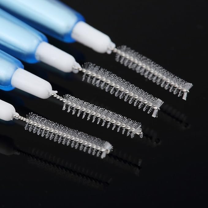 Interdental Slim Brush Anself 60Pcs Dental Floss Picks Refill Inter-Dental Brush Teeth Stick Toothpick Flosser for Oral Deep Clean Health Care
